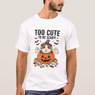 T-shirt Cochon d'Inde d'Halloween Trop Mignon Pour être Ef