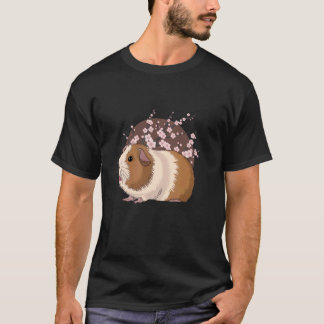 T-shirt Cochon d'Inde Fleur de Cerisier Japonais Cavy Anim