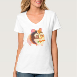 T-shirt Cochon d'Inde Lumineux Mignon
