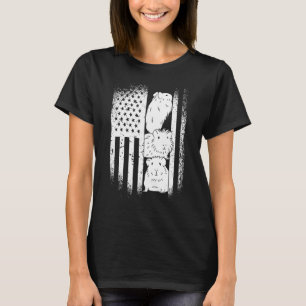 T-shirt Cochon d'Inde Usa Drapeau Américain Cochon d'Inde