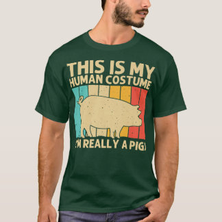 T-shirt Cochon Drôle Pour Hommes Femmes Bacon Amoureux des