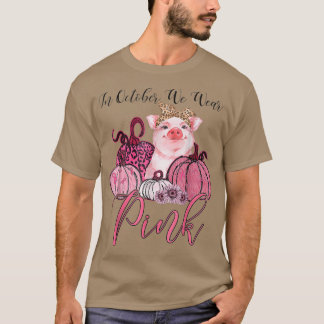 T-shirt Cochon En Octobre Nous Portons Les Lauréats Du Can