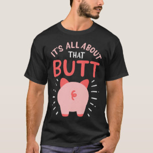 T-shirt Cochon Fermier De Cochon Montre Que Bouton Premium