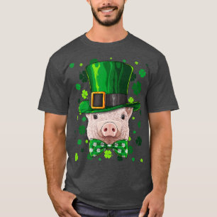 T-shirt Cochon Jour de la Saint-Patrick Animal Leprechaun
