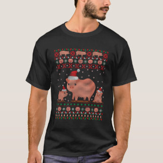 T-shirt Cochon laid heureux animal de ferme