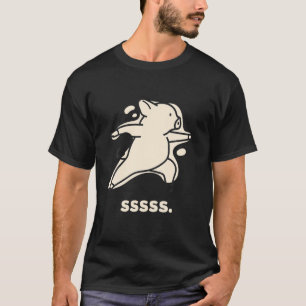 T-shirt Cochon Méditant Lazy Oink Piggy Lover Relaxant Yog