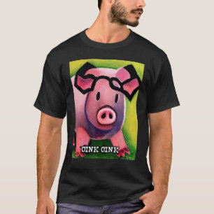 T-shirt Cochon Mignon Piggie Coin Coin 65