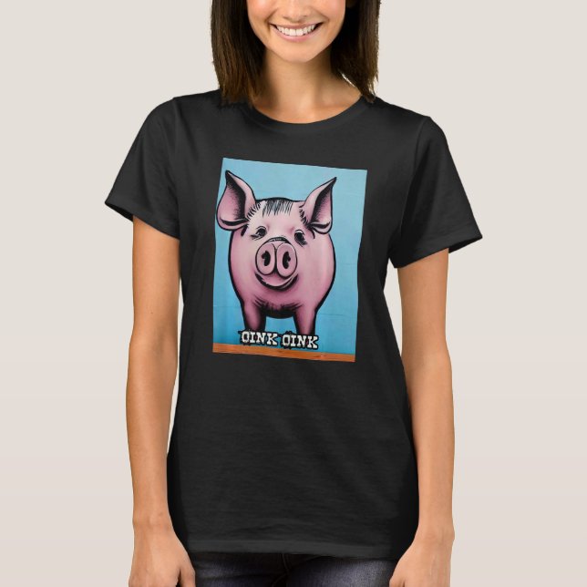 T-shirt Cochon mignon Piggie Oink Premium_5 (Devant)