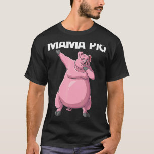T-shirt Cochon mignon pour les femmes maman bétail nourrit