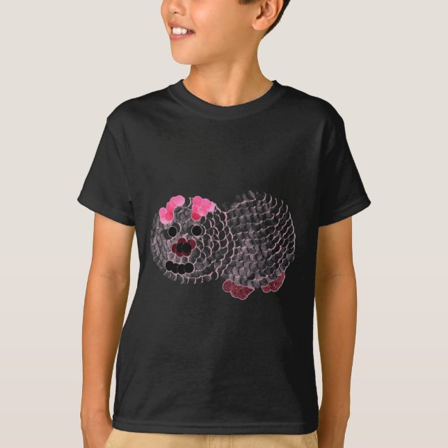 T-shirt Cochon rose (Devant)
