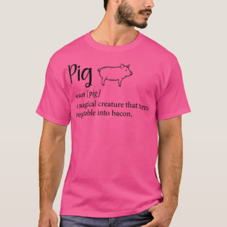 T-shirt Cochon Une Créature Magique Qui Transforme Les Lég
