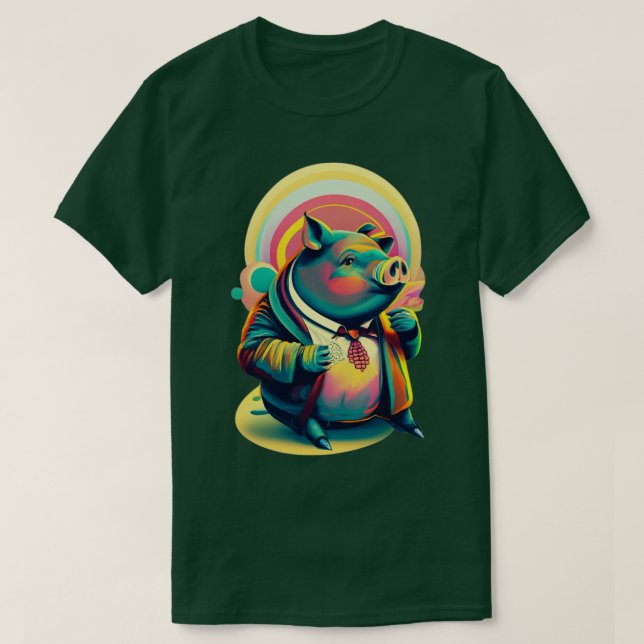 T-shirt Cochon ventré (Design devant)
