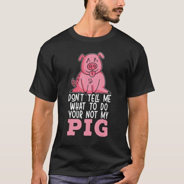 T-shirt Cochon Whisperer Animal Farmer Viande Porc Porc (Devant)