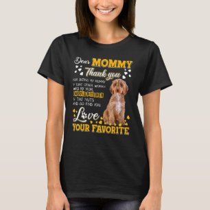 T-shirt Cockapoo Cher Maman Merci D'Être Ma Maman