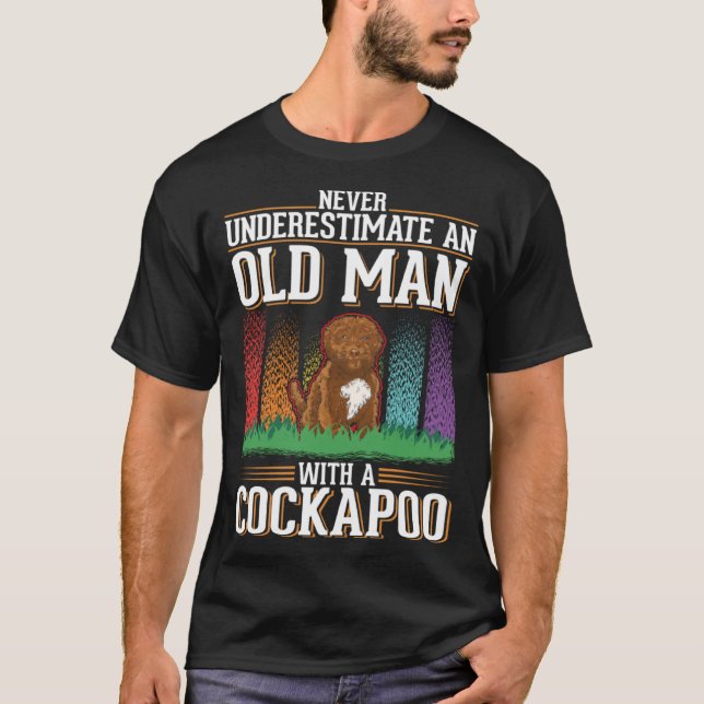 T-shirt Cockapoo Old Man (Devant)