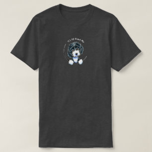 T-shirt Cockapoo Parti noir IAAM Sm