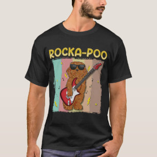 T-shirt Cockapoo Rockstar Rocka Poo Chien  Maître du Blues