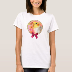 T-shirt Cockatiel avec le frangipani