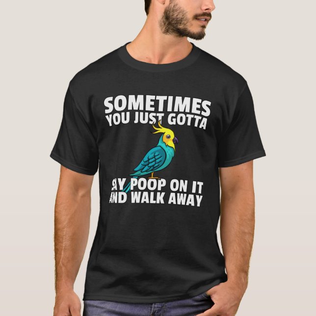T-shirt Cockatiel Bird   Cockatoo Parrot (Devant)