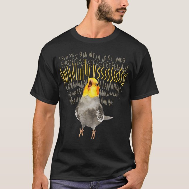T-shirt Cockatiel en colère (Devant)