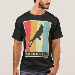 T-shirt Cockatiel Lover Vintage Retro Poster Animal