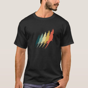 T-shirt Cockatiel Retro Parrot Oiseau Amour Cockatoo Vinta