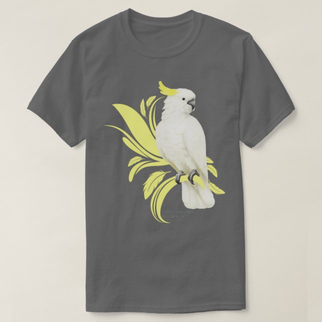 T-shirt Cockatoo à pois de soufre 2 (Design devant)