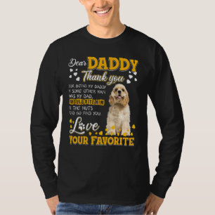 T-shirt Cocker Spaniel Cher Papa Merci D'Être Mon D