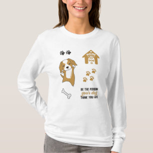 T-shirt Cocker Spaniel Chien Puppy Paws mignonette Stick P