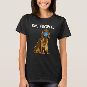 T-shirt Cocker Spaniel Ew Personnes Chien Portant Un Masqu