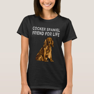 T-shirt Cocker Spaniel Friend For Life Chien Friend