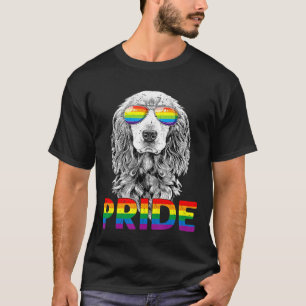 T-shirt Cocker Spaniel Gay pride Lgbt Rainbow Drapeau Sung