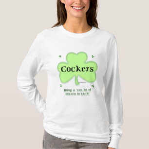 T-shirt Cocker Spaniel Heaven; Saint Patrick's day Cocker