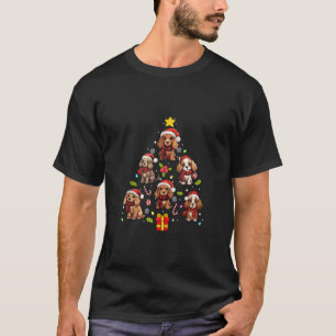 T-shirt Cocker Spaniel Joyeux Arbre de Noël Ornement de ch