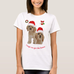 T-shirt Cocker spaniel Noël