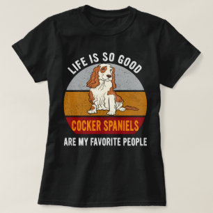 T-shirt Cocker Spaniels Sont Mes Gens Favoris Chien Maman