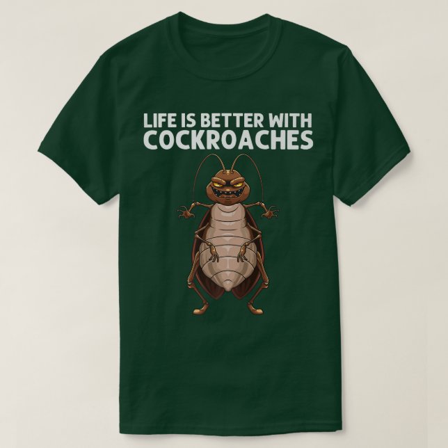 T-shirt Cockroach Drôle Pour Hommes Femmes Entomologie Pes (Design devant)