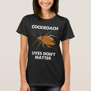 T-shirt Cockroach Funny Vit Peu Importe Le Cockroach Volan