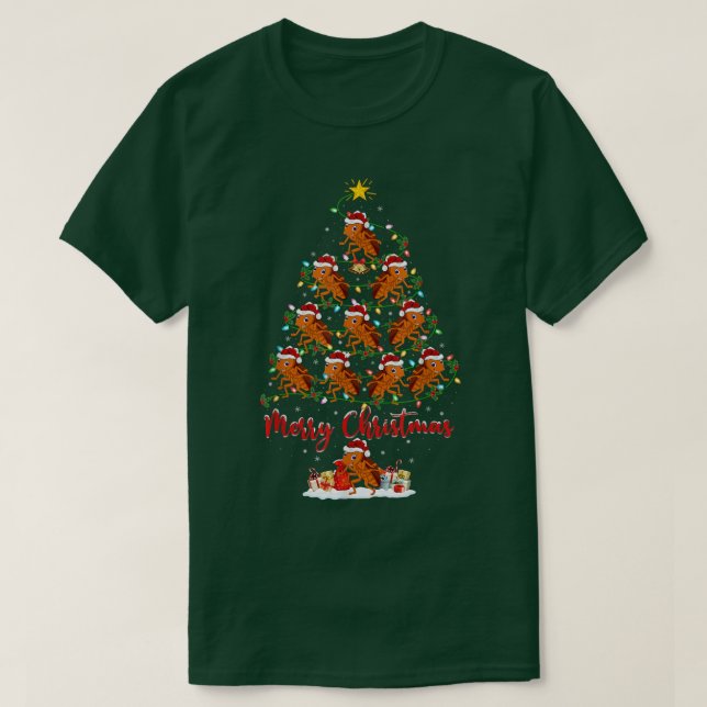 T-shirt Cockroach Lover Correspondant Père Noël Cockroach  (Design devant)