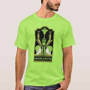 T-shirt Cocktail Margarita Art Déco
