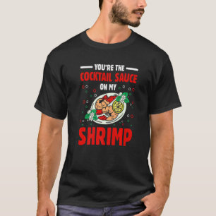 T-shirt Cocktail Sauce crevettes de fruits de mer Crabe ma