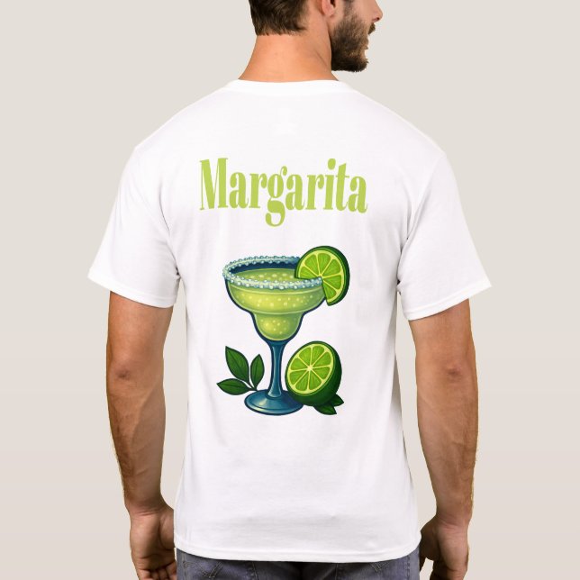 T-shirt Cocktail vert de Margarita (Dos)