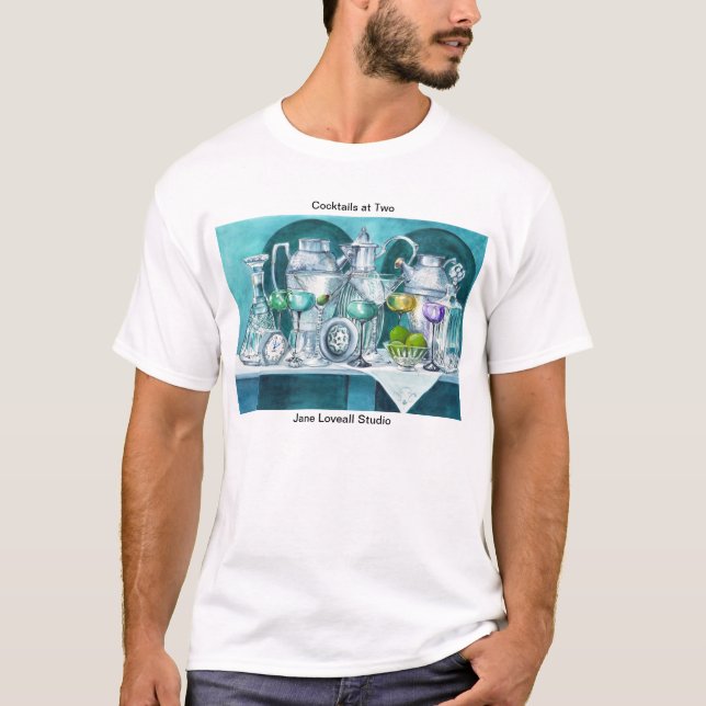T-shirt Cocktails à la chemise deux (Devant)