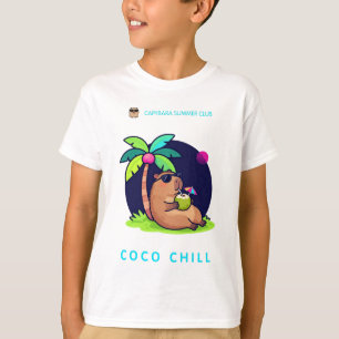 T-shirt Coco Chill Capybara Club d'été – Capybar Tropical