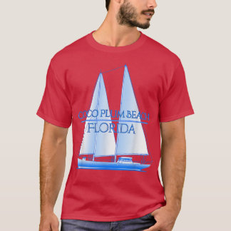 T-shirt Coco Plum Beach Florida Coastal Nautical Sailing S