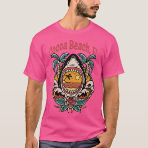 T-shirt Cocoa Beach Floride East Coast Plages Surf Surfin