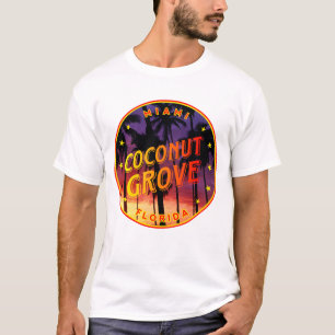 T-shirt Coconut Grove Miami Sunset