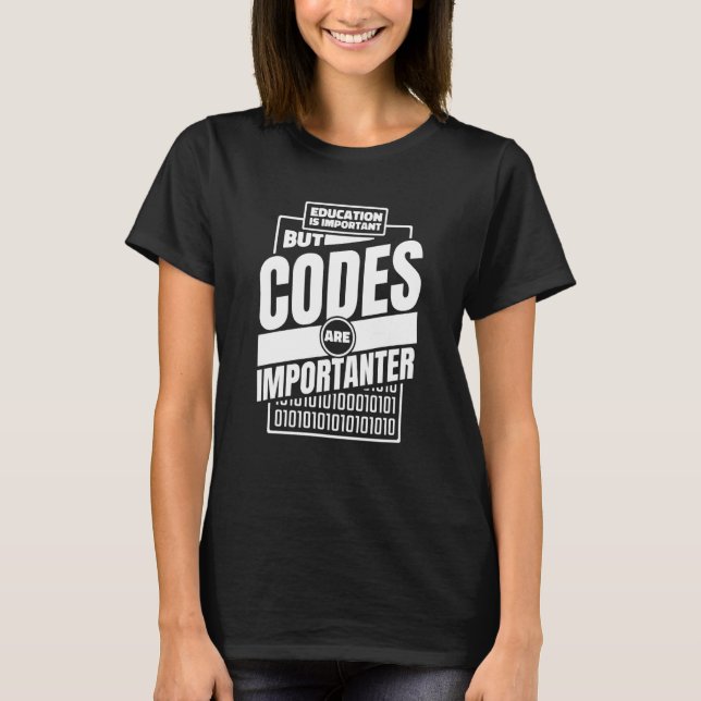 T-shirt Codage de programmation programmateur développeur (Devant)