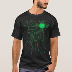 T-shirt Codage du développeur de Heartbeat CPU