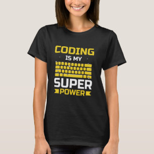 T-shirt Codage Est Mon Coder Coder Programmateur De Code S
